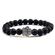 Load image into Gallery viewer, Stone Paw Print Charm Bracelet
