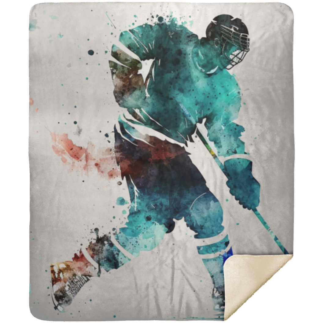 Hockey assortment 50 x 60 Mink/Sherpa Blankets