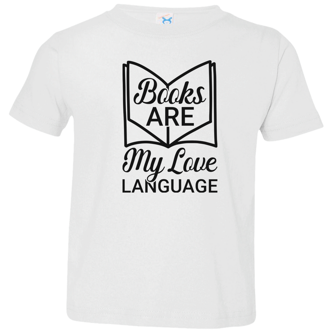 3 3321 Toddler Jersey T-Shirt Books Love Language