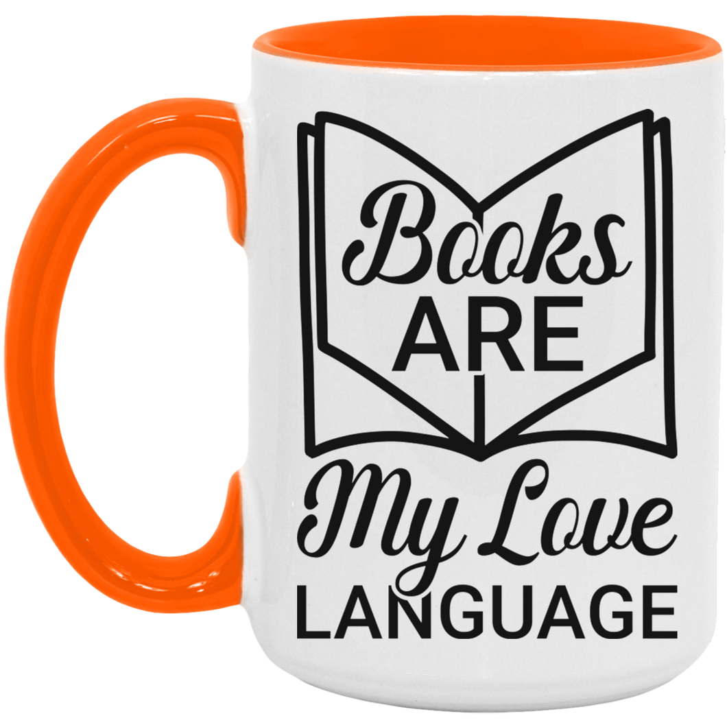 15 oz Accent Mug Books Love Language