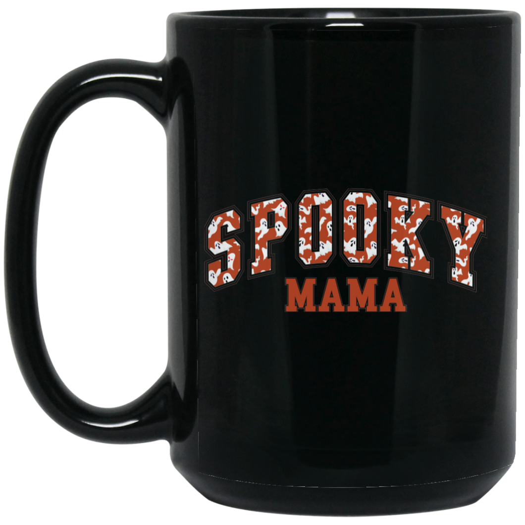 SpookyMama BM15OZ 15 oz. Black Mug