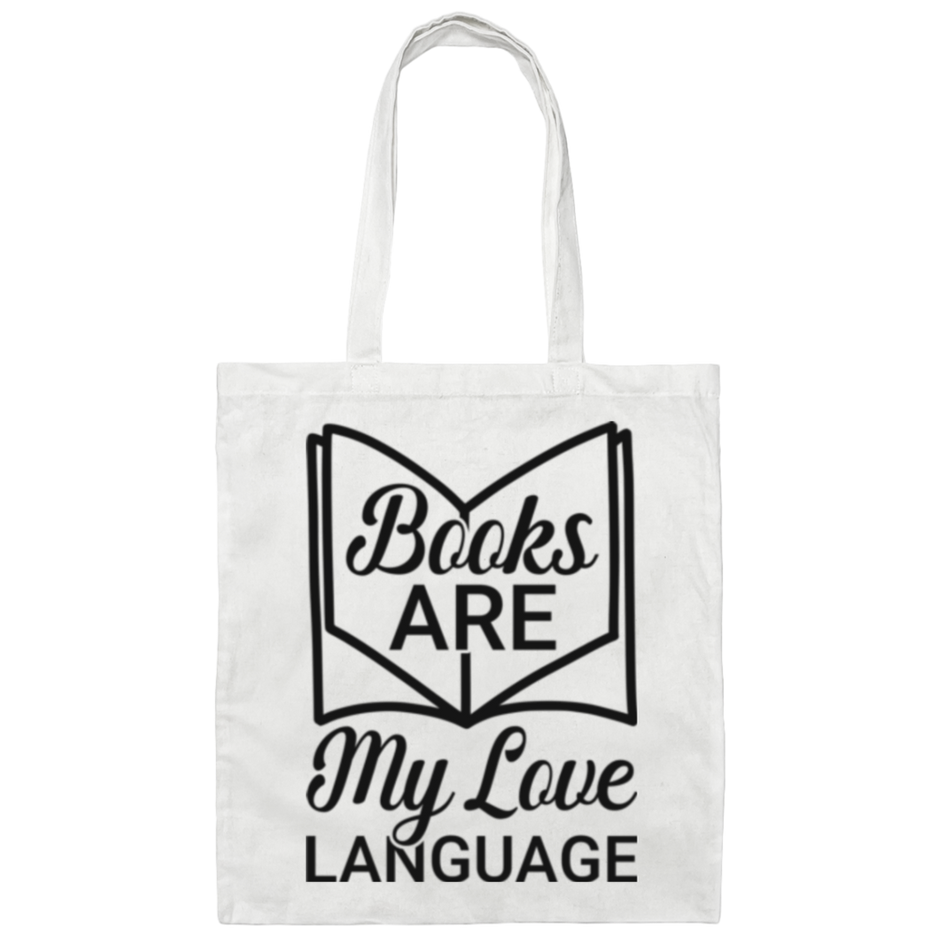Canvas Tote Bag Books Love Language