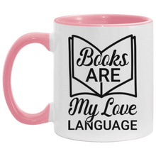 Load image into Gallery viewer, 11oz Accent Mug Books My Love Language
