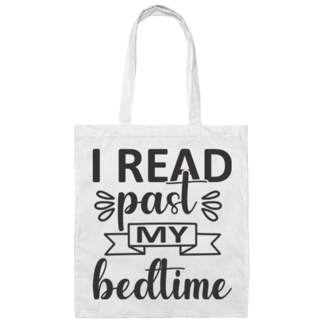 Canvas Tote Bag Read Past Bedtime
