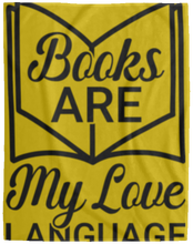 Load image into Gallery viewer, Blanket. VPL Cozy Plush Fleece Blanket - 60x80. Books Love Language
