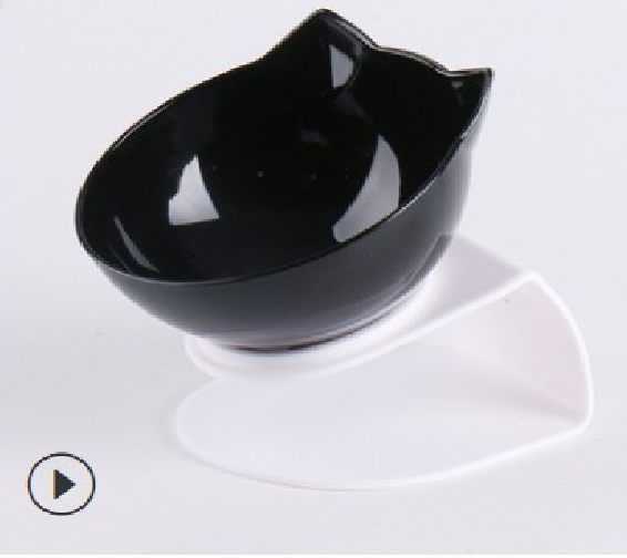 Pet Double Cat Bowl With Raised Stand Stylish
