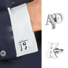 Load image into Gallery viewer, Sherman Customized Name Logo Cufflinks Trendy Men&#39;s Shirt Cuff Buttons Wedding Jewelry Gifts
