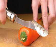 Load image into Gallery viewer, Stainless Steel Cut Pepper Core Remover Seed remover Core cutter tool
