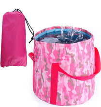 Load image into Gallery viewer, Outdoor Foldable Portable Bucket Foot Bath Washbasin Large Bucket
