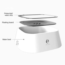 Load image into Gallery viewer, Pet Water Bowl 1.5L with Floating disk that slows drinking, spilling, dripping on floor
