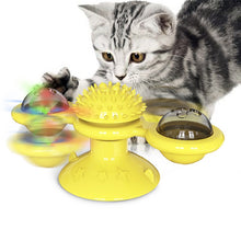 Load image into Gallery viewer, Pet Toys Cat Top Interactive Puzzle Training Turntable Windmill Ball Whirling Toys For Cats Kitten Play Game Cat Supplies
