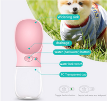 Load image into Gallery viewer, Portable outdoor Pet accompanying cup travel bottle Dog drinker
