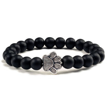 Load image into Gallery viewer, Stone Paw Print Charm Bracelet
