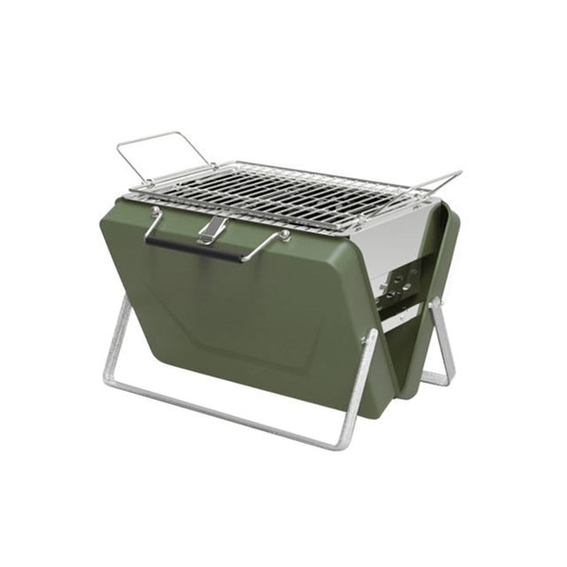 Portable Camping BBQ Folding Cooking Charcoal Stainless Steel Grill
