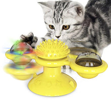 Load image into Gallery viewer, Pet Toys Cat Top Interactive Puzzle Training Turntable Windmill Ball Whirling Toys For Cats Kitten Play Game Cat Supplies
