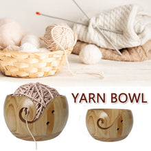 Load image into Gallery viewer, Natural Wooden Yarn Bowl
