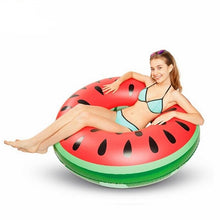 Load image into Gallery viewer, Rooxin 120cm Watermelon Pool Float Inflatable Circle Swimming Ring for Kids Adult Floating Seat Summer Beach Party Pool Toys
